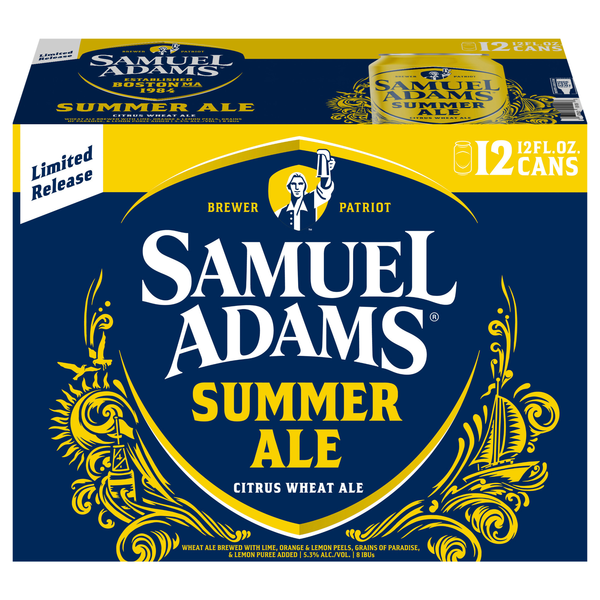 Samuel Adams Summer Ale Citrus Wheat Ale Beer -12 pk