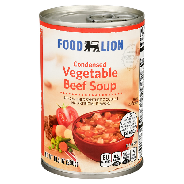 Food Lion Condensed Vegetable Beef Soup