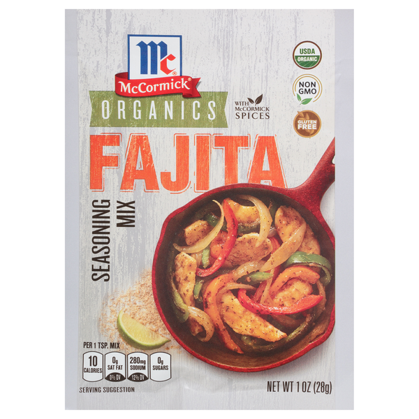 McCormick Organics Gluten Free Fajita Seasoning Mix Packet