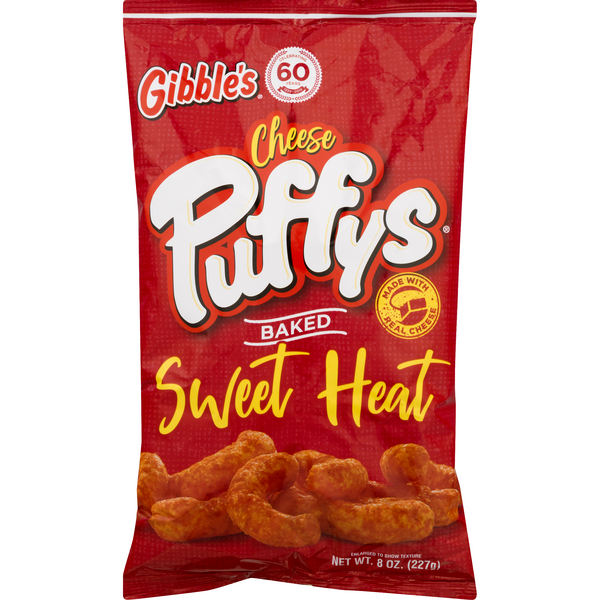 Gibbles Cheese Puffys Sweet Heat Baked