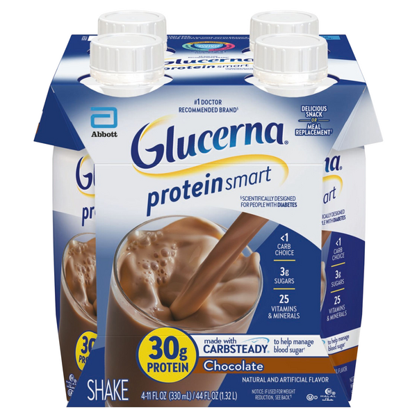 Save On Glucerna Protein Smart Carbsteady Shake Chocolate 4 Pk Order 