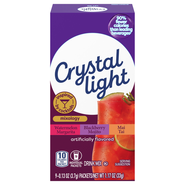 Crystal Light Mixology Variety Pack Drink Mix Packets - 9 ct