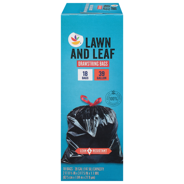Our Brand Lawn & Leaf Drawstring Bags 39 Gallon