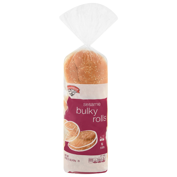 Hannaford Sesame Bulky Rolls - 6 ct