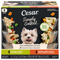 CESAR Simply Crafted Chicken Variety Adult Dog Food Complement - 8 ct