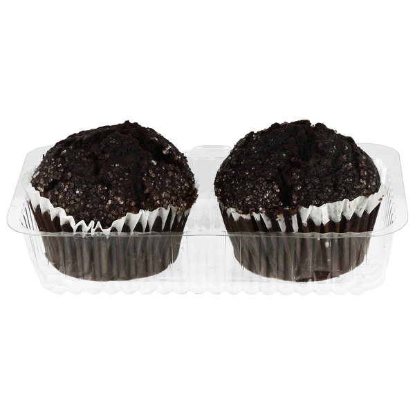 Hannaford Bakery Double Dutch Chocolate Muffins - 2 ct