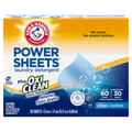Arm & Hammer Power Sheets Plus OxiClean Clean Cotton Laundry Detergent