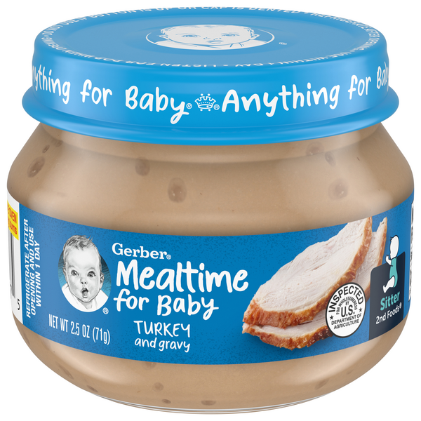 Gerber Mealtime 2nd Baby Food Turkey & Gravy