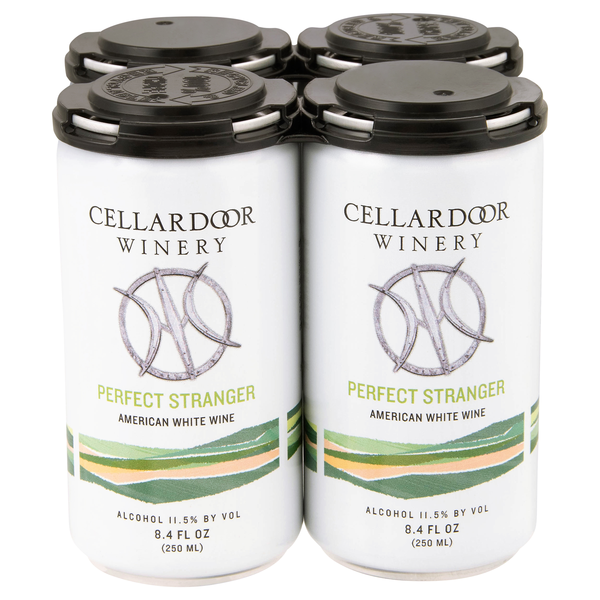 Cellardoor Winery Perfect Stranger American White Wine - 4 pk