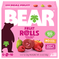 Bear Apple-Pear Raspberry Fruit Rolls - 5 ct