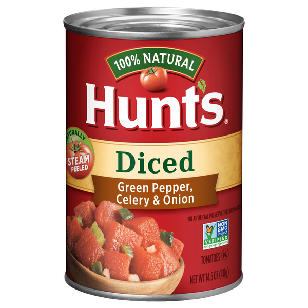 Hunt's 100% Natural Diced Tomatoes with Green Pepper Celery & Onion