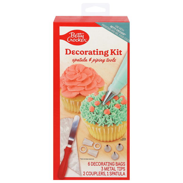 Betty Crocker Decorating Kit with Spatula & Piping Tools