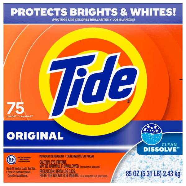 Tide Clean Dissolve Original Scent Laundry Detergent Powder