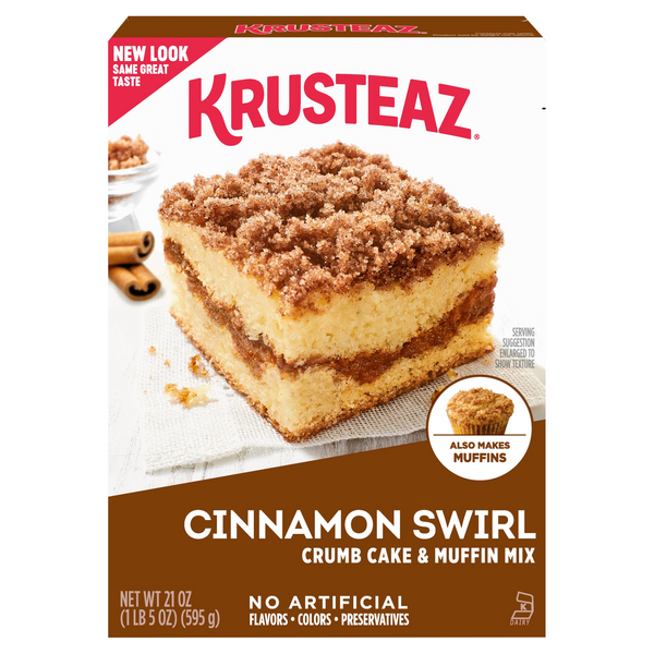 Save on Krusteaz Crumb Cake & Muffin Mix Cinnamon Swirl Order Online Delivery Stop & Shop