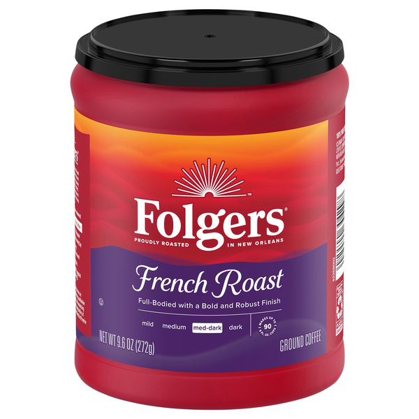 Folgers French Roast Med-Dark Roast Ground Coffee