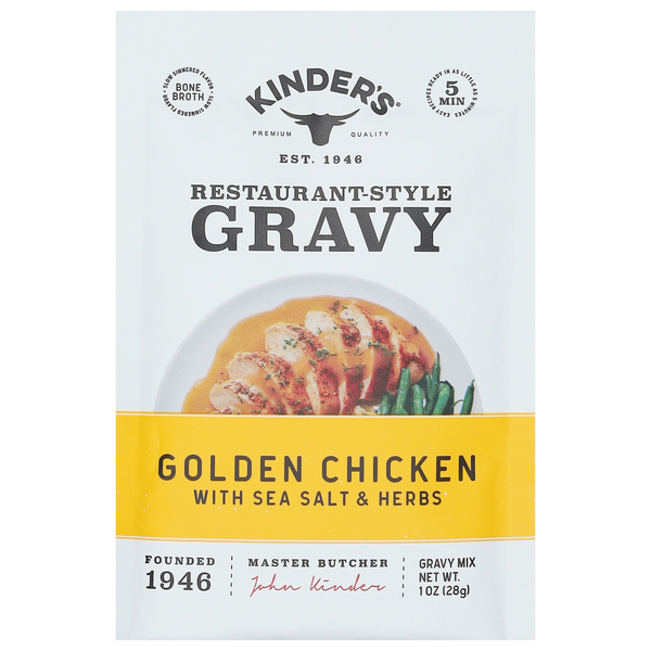 Kinder's Golden Chicken Restaurant Style Gravy Mix Packet