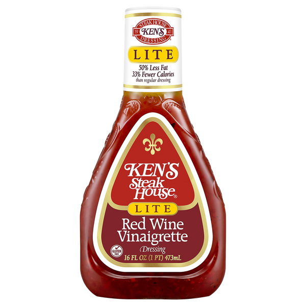 Save on Ken's Steak House Red Wine Vinaigrette Lite Salad Dressing