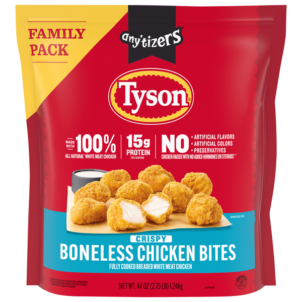 Tyson Any'tizers Popcorn Chicken Family Pack Frozen