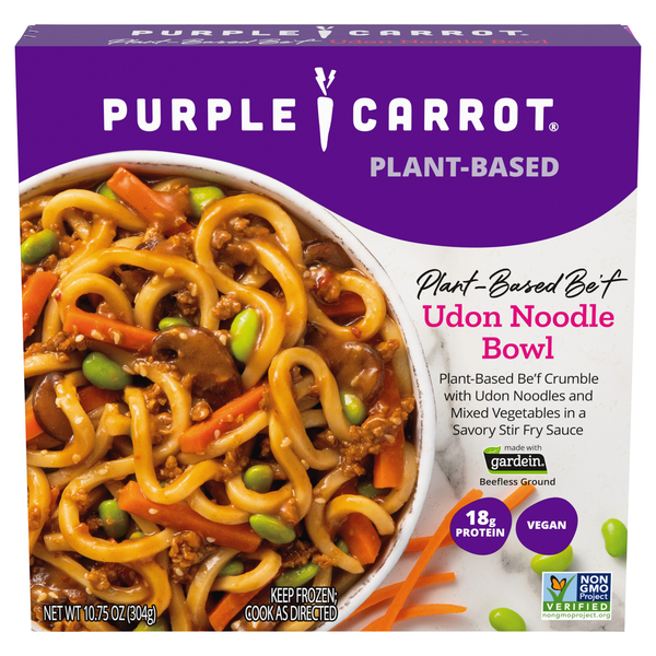 Save on Purple Carrot Plant-Based Vegan Be'f Udon Noodle Bowl