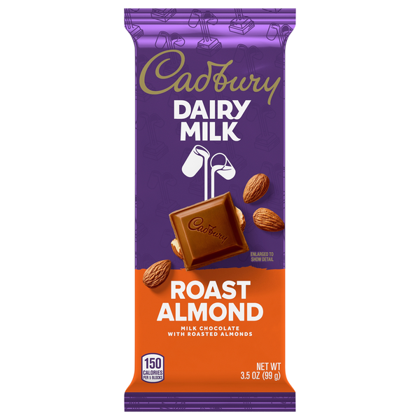 Cadbury Dairy Milk Roast Almond Milk Chocolate Candy Bar