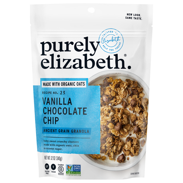 Purely Elizabeth Organic Gluten Free Vegan Vanilla Chocolate Chip Granola