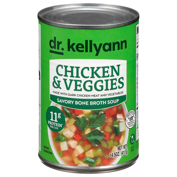 Dr. Kellyann Chicken & Veggies Savory Bone Broth Soup