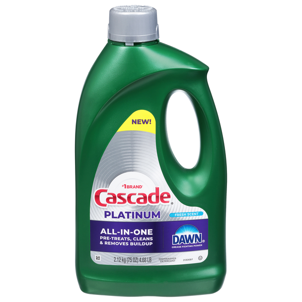 Cascade Platinum Dawn Fresh Scent Dishwasher Detergent Gel