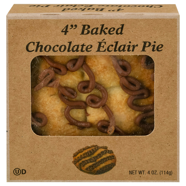 Our Brand Bakery 4 Inch Baked Chocolate Eclair Pie