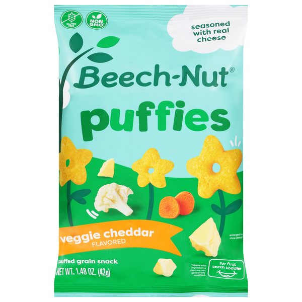 Beech-Nut Puffies Veggie Cheddar Puffed Grain Snacks