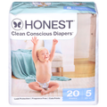 Honest Clean Conscious Cute Prints Size 5 Baby Diapers 27+ lb
