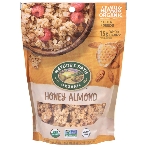 Nature's Path Organic Gluten Free Honey Almond Crunchy Granola