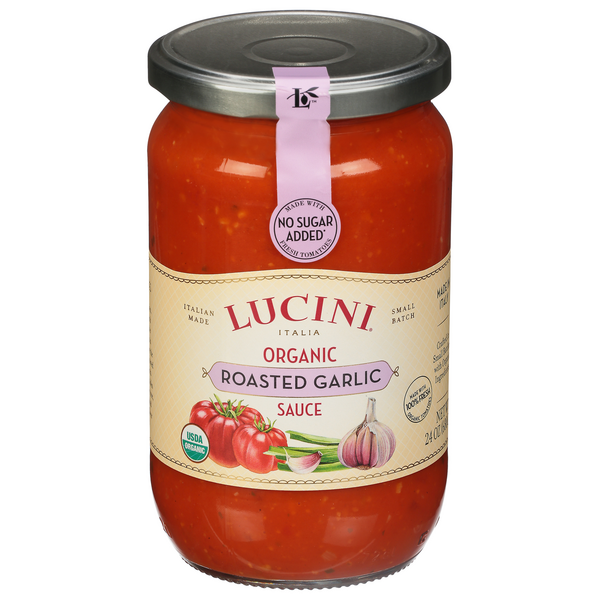 Save on Lucini Roasted Garlic Pasta Sauce No Sugar Added Organic Order
