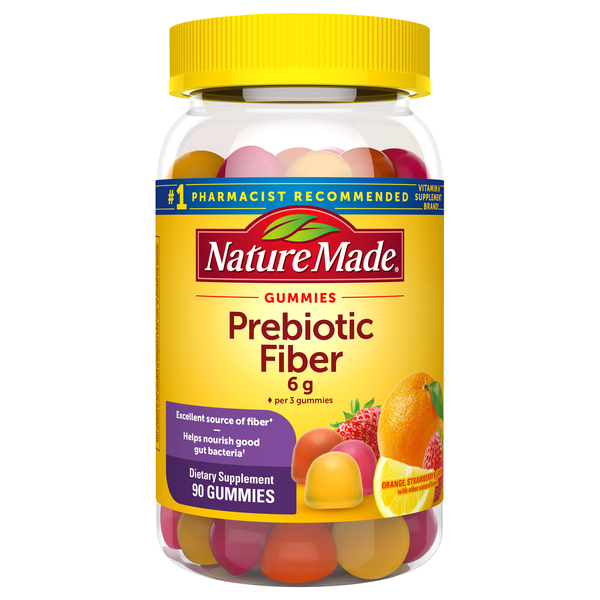 Nature Made Fiber 5 mg Gummies Orange & Mixed Berry