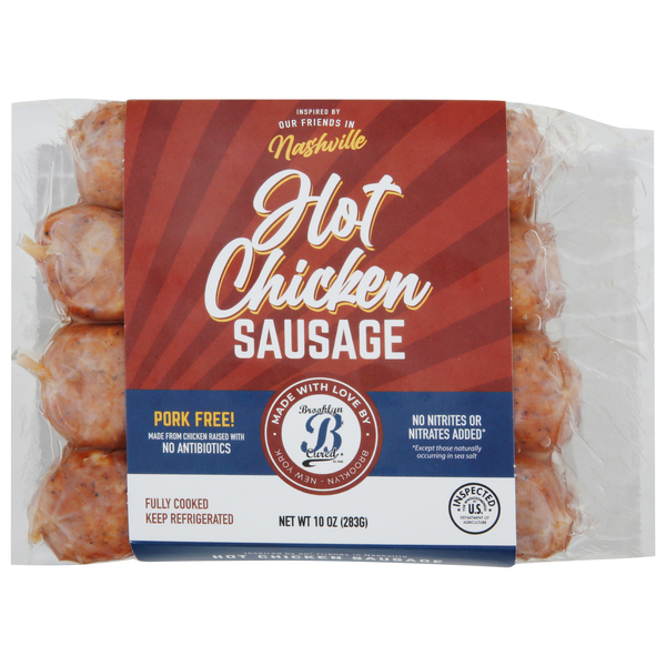 Brooklyn Cured Nashville Hot Chicken Sausage - 4 ct