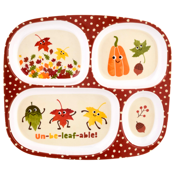 Smart Living Harvest Divided Plate Un-Be-Leaf-Able!