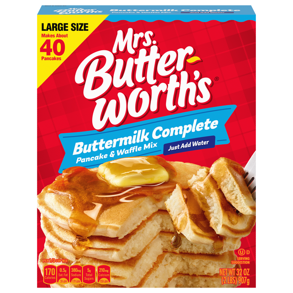 Mrs. Butterworth's Buttermilk Complete Pancake & Waffle Mix Large Size