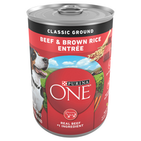 Purina ONE Classic Ground Beef & Brown Rice Adult Wet Dog Food