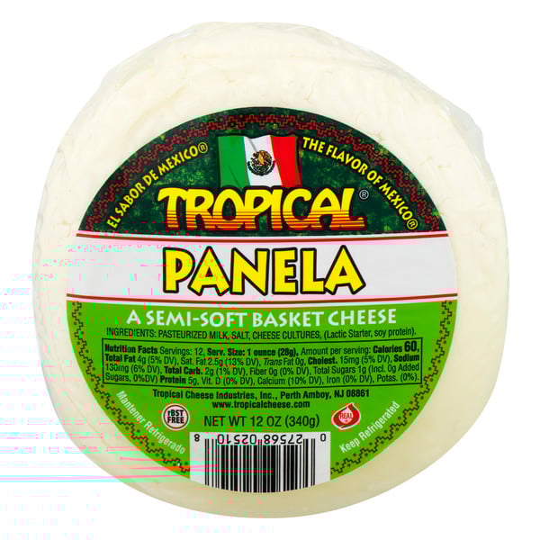 Tropical Semi-Soft Panela Basket Cheese