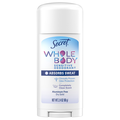 Secret Sensitive Aluminum Free Completely Clean Scent Whole Body Deodorant