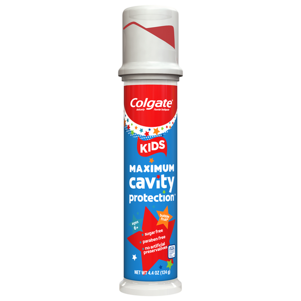 Colgate Kids Bubble Fruit Maximum Cavity Protection Toothpaste Pump