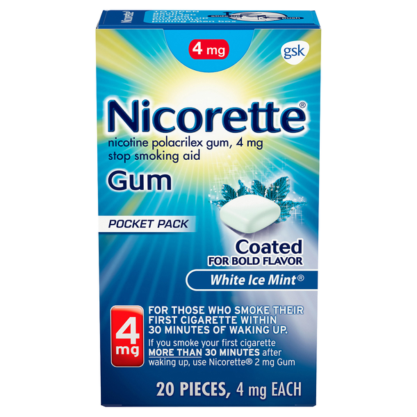 Nicorette 4 mg White Ice Mint Nicotine Gum