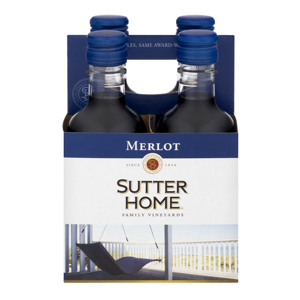 Sutter Home Merlot Wine - 4 pk