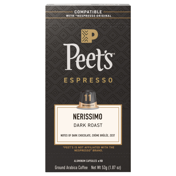 Peet's Espresso Nerissimo Dark Roast Coffee Capsules