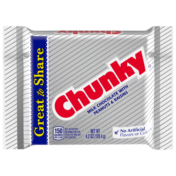 Chunky Milk Chocolate with Peanuts & Raisins