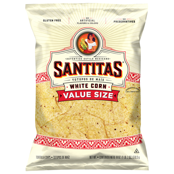 Santitas Gluten Free White Corn Tortilla Chips