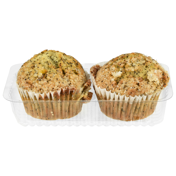 Hannaford Bakery Lemon Poppy Muffins - 2 ct