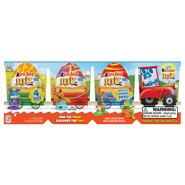 Save on Kinder Joy Treat + Toy Sweet Cream with Cocoa Wafer Bites 4