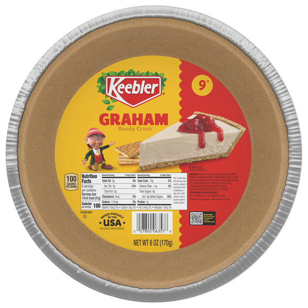 Keebler Ready Crust Pie Crust Graham Cracker 9 Inch