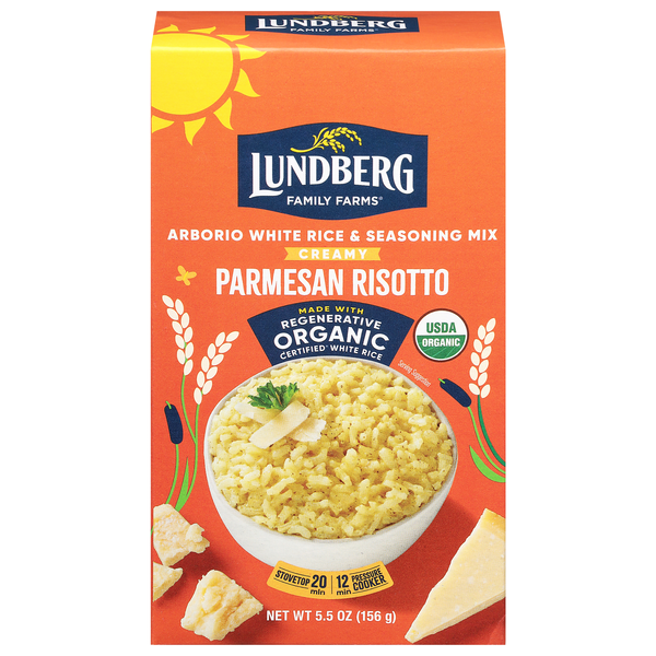Lundberg Organic Risotto Creamy Parmesan Arborio Rice & Seasoning Mix