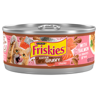 Friskies Extra Gravy Chunky with Salmon in Gravy Adult Wet Cat Food